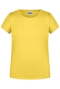 Mädchen Basic-T Shirt bis Gr.2XL / James & Nicholson 8007G M (122/128) Yellow