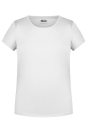 Mädchen Basic-T Shirt bis Gr.2XL / James & Nicholson 8007G XL (146/152) White
