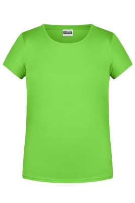 Mädchen Basic-T Shirt bis Gr.2XL / James & Nicholson 8007G XL (146/152) Lime Green