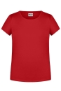 Mädchen Basic-T Shirt bis Gr.2XL / James & Nicholson 8007G XL (146/152) Red