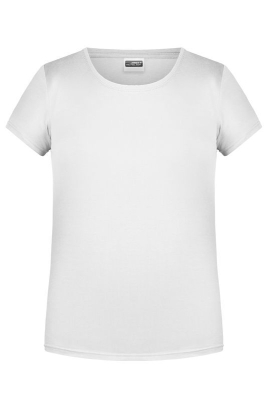 Mädchen Basic-T Shirt bis Gr.2XL / James & Nicholson 8007G 2XL (158/164) White