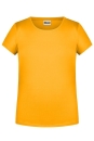Mädchen Basic-T Shirt bis Gr.2XL / James & Nicholson 8007G 2XL (158/164) Gold Yellow