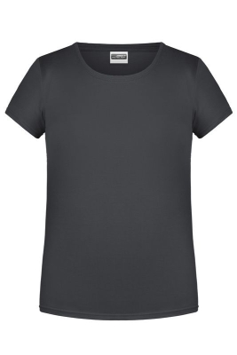 Mädchen Basic-T Shirt bis Gr.2XL / James & Nicholson 8007G 2XL (158/164) Graphite