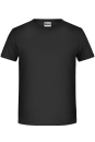 Jungen Basic-T Shirt bis Gr.2XL / James & Nicholson 8008B XS (98/104) Black