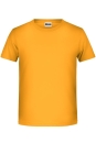 Jungen Basic-T Shirt bis Gr.2XL / James & Nicholson 8008B M (122/128) Gold Yellow