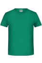 Jungen Basic-T Shirt bis Gr.2XL / James & Nicholson 8008B M (122/128) Irish Green