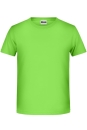 Jungen Basic-T Shirt bis Gr.2XL / James & Nicholson 8008B L (134/140) Lime Green