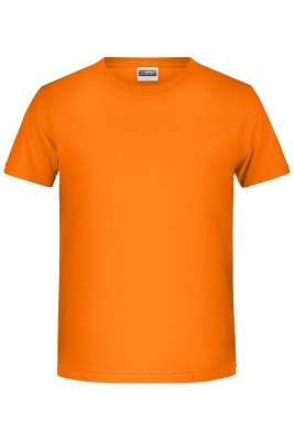 Jungen Basic-T Shirt bis Gr.2XL / James & Nicholson 8008B XL (146/152) Orange