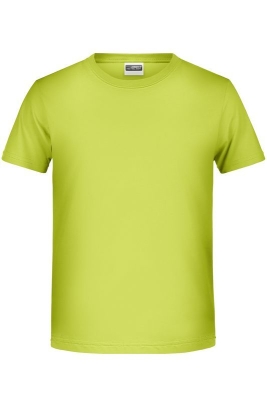 Jungen Basic-T Shirt bis Gr.2XL / James & Nicholson 8008B 2XL (158/164) Acid-Yellow