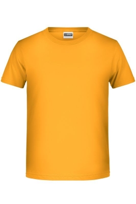 Jungen Basic-T Shirt bis Gr.2XL / James & Nicholson 8008B 2XL (158/164) Gold Yellow