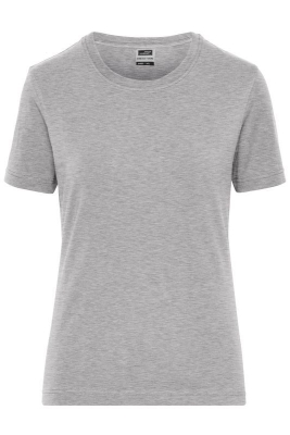Ladies BIO Stretch-T Work - SOLID / James & Nicholson JN1801 XS-Grey Heather