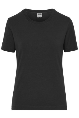 Ladies BIO Stretch-T Work - SOLID / James & Nicholson JN1801 S-Black