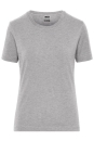 Ladies BIO Stretch-T Work - SOLID / James & Nicholson JN1801 S-Grey Heather