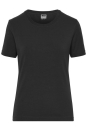 Ladies BIO Stretch-T Work - SOLID / James & Nicholson JN1801 4XL-Black