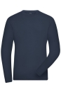 Mens BIO Stretch-Longsleeve Work, UV-Schutz / James & Nicholson JN1804 M-Navy