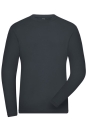 Mens BIO Stretch-Longsleeve Work, UV-Schutz / James & Nicholson JN1804 XL-Carbon