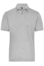 Mens BIO Stretch-Polo Work - SOLID / James & Nicholson JN1806 M-Grey Heather