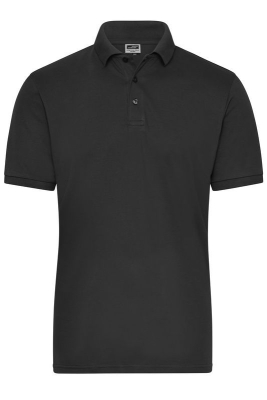 Mens BIO Stretch-Polo Work - SOLID / James & Nicholson JN1806 6XL-Black