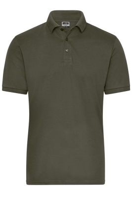 Mens BIO Stretch-Polo Work - SOLID / James & Nicholson JN1806 6XL-Olive