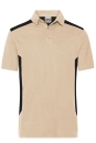 Mens Workwear Polo - STRONG / James & Nicholson JN1826 4XL-Stone/Black