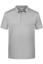 Mens Basic Polo / James & Nicholson 8010 M-Grey Heather