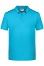 Mens Basic Polo / James & Nicholson 8010 M-Turquoise