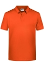 Mens Basic Polo / James & Nicholson 8010 L-Dark Orange
