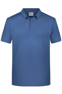 Mens Basic Polo / James & Nicholson 8010 L-Light Denim Melange