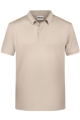 Mens Basic Polo / James & Nicholson 8010 L-Stone