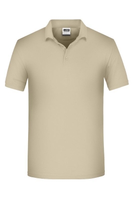 Mens BIO Workwear Polo / James & Nicholson JN874 S-Stone