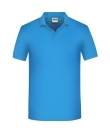 Mens BIO Workwear Polo / James & Nicholson JN874 M-Aqua