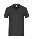 Mens BIO Workwear Polo / James & Nicholson JN874 XL-Black
