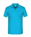 Mens BIO Workwear Polo / James & Nicholson JN874 2XL-Turquoise