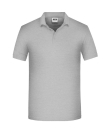 Mens BIO Workwear Polo / James & Nicholson JN874 4XL-Grey Heather