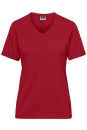 Ladies BIO Workwear T-Shirt / James & Nicholson JN1807 XS-Red