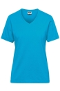 Ladies BIO Workwear T-Shirt / James & Nicholson JN1807 S-Turquoise