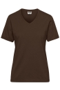 Ladies BIO Workwear T-Shirt / James & Nicholson JN1807 XL-Brown
