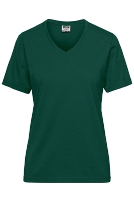 Ladies BIO Workwear T-Shirt / James & Nicholson JN1807 XL-Dark Green