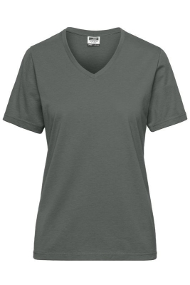 Ladies BIO Workwear T-Shirt / James & Nicholson JN1807 2XL-Dark Grey