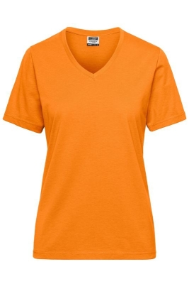 Ladies BIO Workwear T-Shirt / James & Nicholson JN1807 2XL-Orange