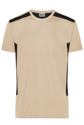 Herren Workwear T-Shirt - STRONG / James & Nicholson JN1824 2XL-Stone/Black
