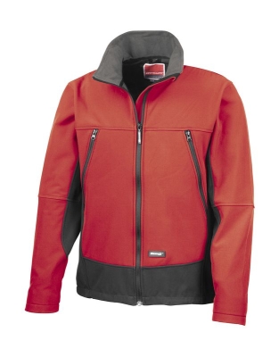 Herren Soft Shell Activity Jacke - Softshelljacke / Result R120 L Red/Black
