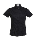Damen Kurzarm Bluse / Kustom Kit KK736 / L Black