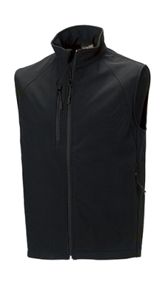 Herren Softshell Gilet Weste/Russell 141M/ XL Black