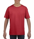 Kinder Ring Spun T-Shirt / Gildan 64000B / L/140/9-11Jahre Red