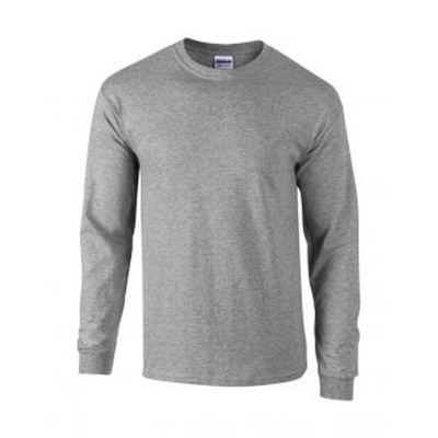 Herren Langarm T-Shirt / Gildan 2400 / L Sport Grey