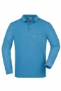 Mens Workwear Polo Pocket Longsleeve / James & Nicholson JN866