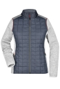 Ladies Knitted Hybrid Jacket / James Nicholson JN741