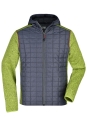 Mens Knitted Hybrid Jacket / James Nicholson JN772