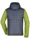 Mens Knitted Hybrid Jacket / James Nicholson JN772